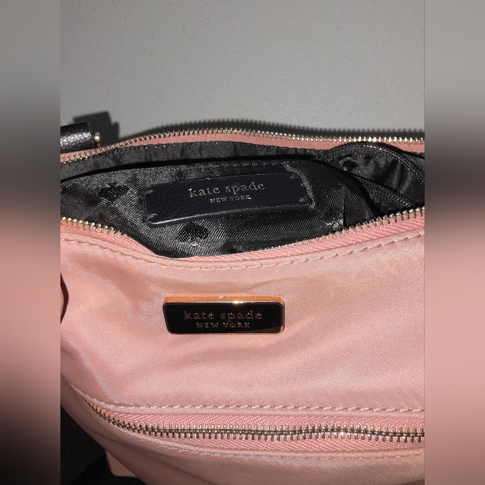 Kate Spade Dawn Sparrow Pink Nylon Crossbody Bag Minimalist Clean Girl Y2K - Picture 7 of 10